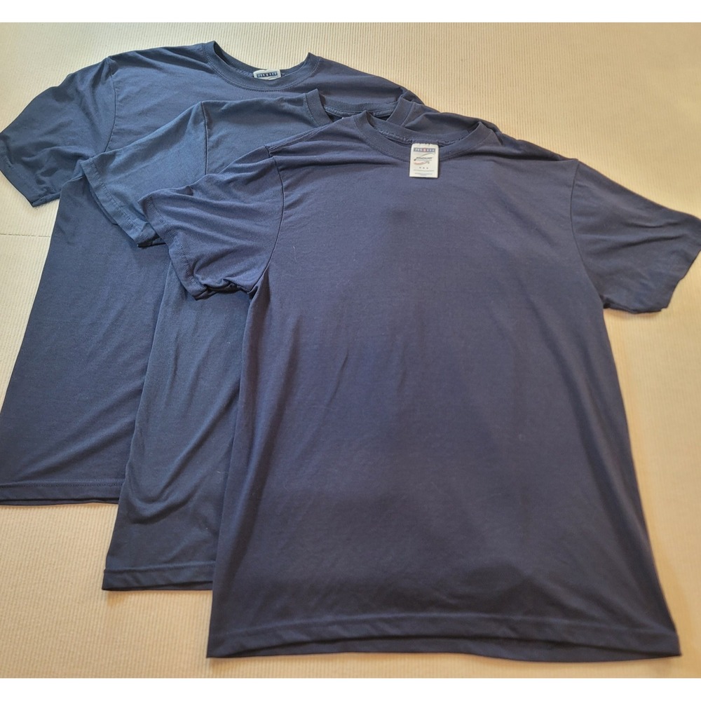 Jerzees Mens 90s Vintage T-Shirt Set of 3 Navy Blue Athletic Fit Medium M